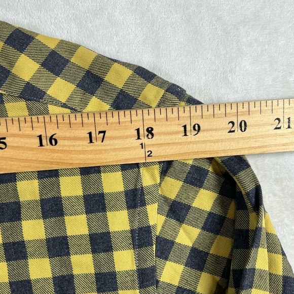 Lorenzini Made in Italy Size Large Green Gingham Cotton Twill Designer Shirt C21 - Picture 12 of 13